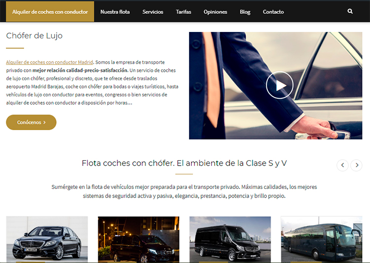 alquiler de coche con conductor madrid nueva web
